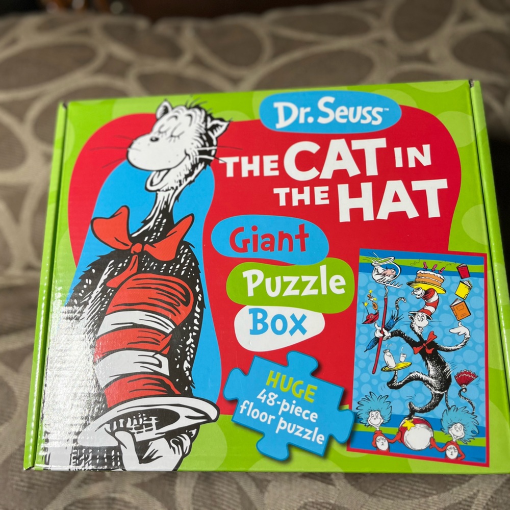 Dr. Seuss Giant Cat in the Hat Puzzle box, NIB